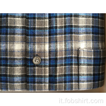 Camicia da lavoro in tessuto di flanella